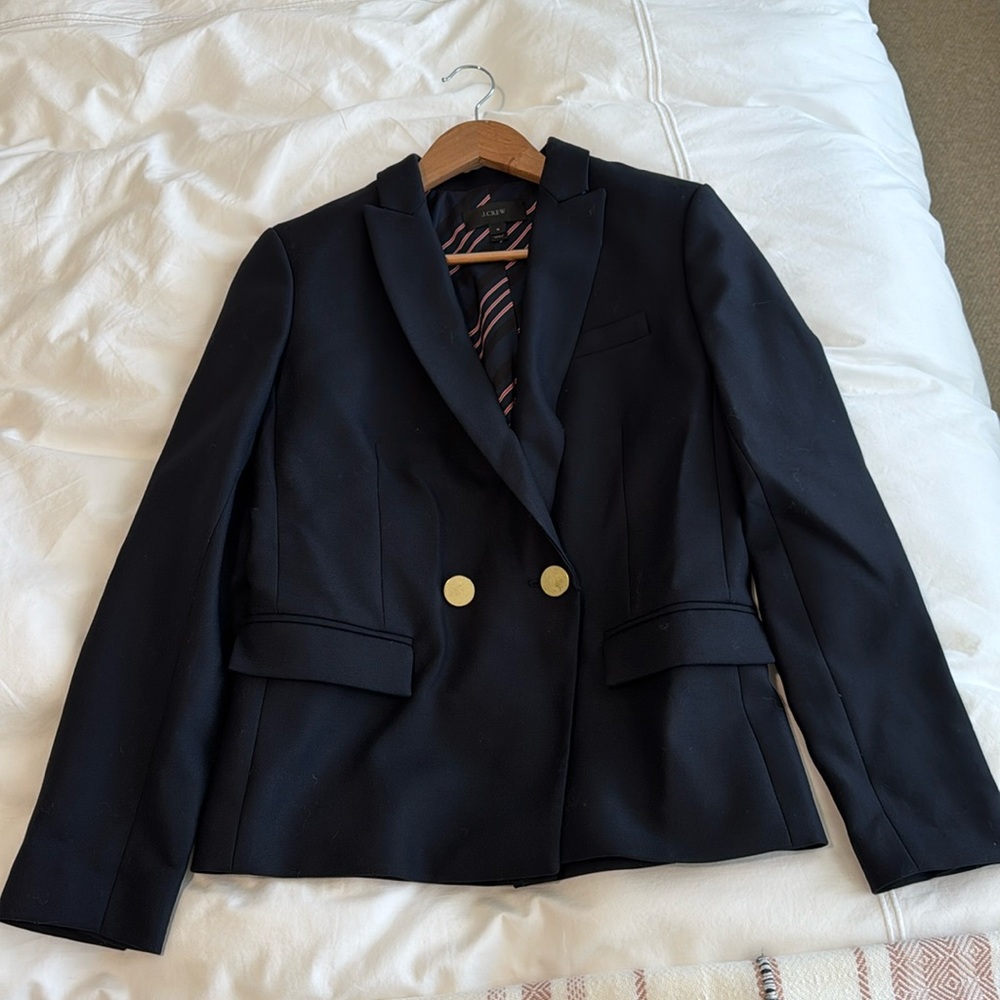 vintage Navy J.Crew double breasted blazer. size 4